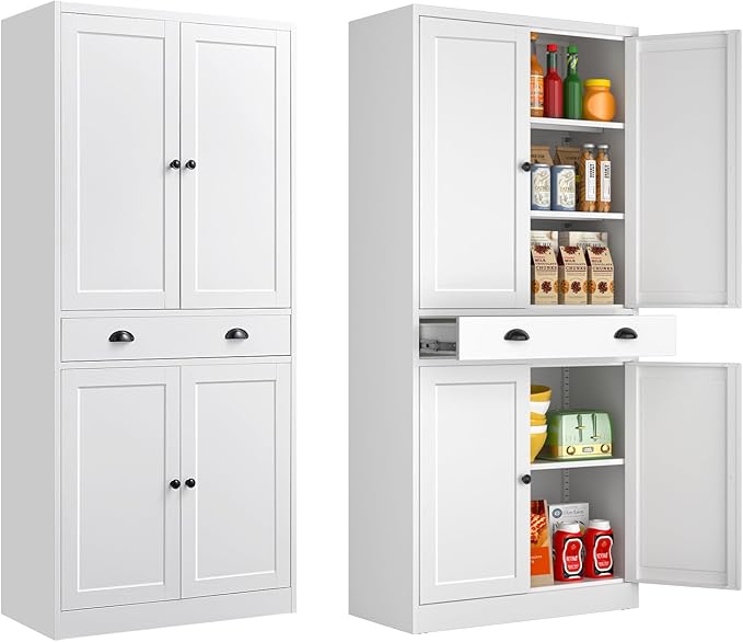 Metal Kitchen Pantry Cabinet, Living Room by POLUP