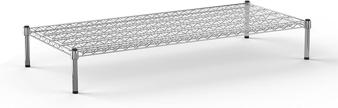 24''W x 54''L x 8''H Chrome Plated Wire Dunnage Rack | Off The Floor Storage by Regal+Altair