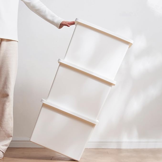 27 Quart White Storage Bins - Image 6