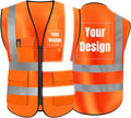 YOWESHOP High Visibility Safety Vest Custom Your Logo Protective Workwear 5 by YOWESHOP