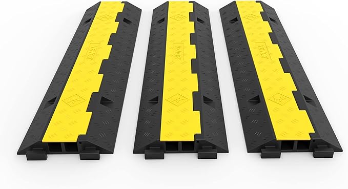 Happybuy 3 Pack of 2 Channel 11000lbs per Axle Capacity Protective Wire Cord by Happybuy