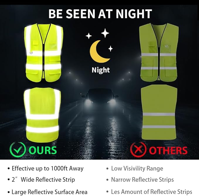 High Reflective Safety Vest for Men Women Breathable - Image 3