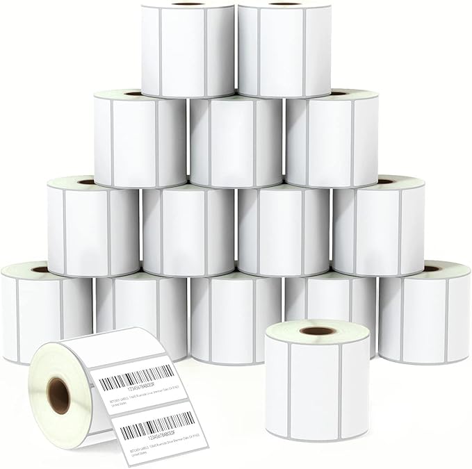 BETCKEY - 3" x 1.5" Barcode Shipping & Address Labels Compatible by BETCKEY
