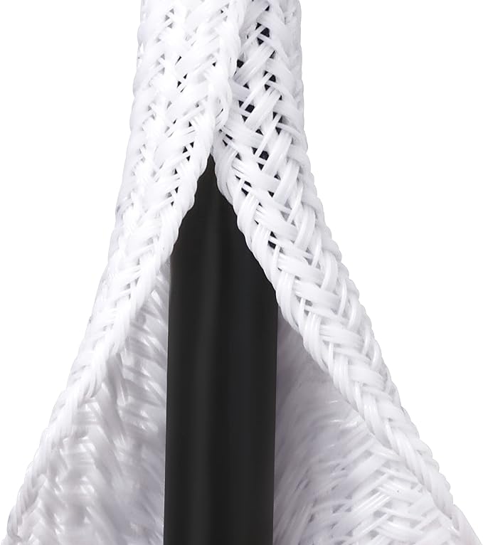 20ft - 1/4 inch White Cable Sleeve, Cable Organizer by ZhiYo