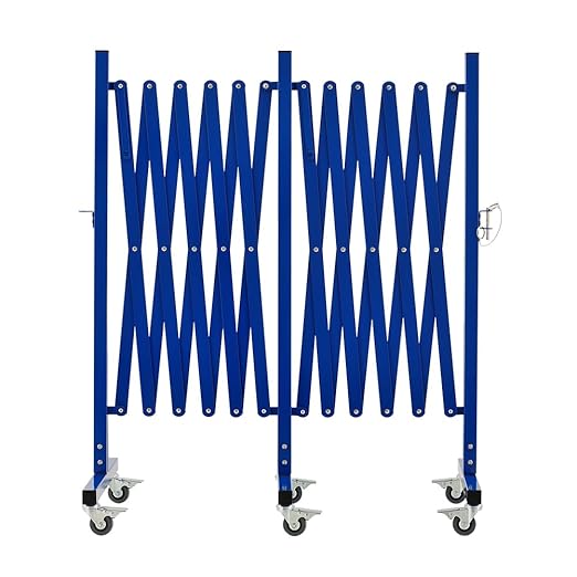 GYMTIME Industrial Expandable Metal Barricade, 16 FT, Folding Security Gate by GYMTIME