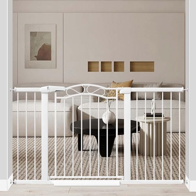 Fairy Baby 54.3"-57" Extra Wide Baby Gate Indoor by FairyBaby