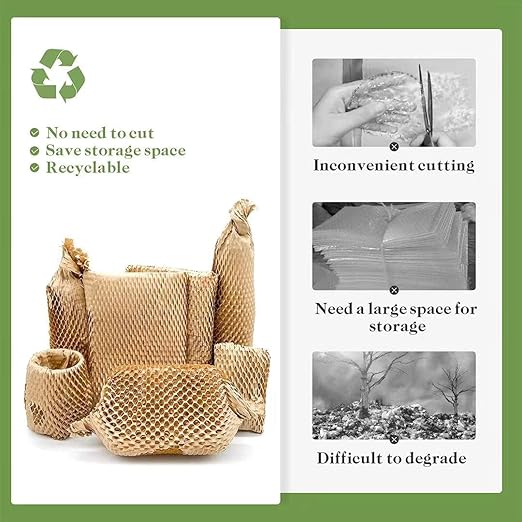 Honeycomb Packing Paper, Recyclable Honeycomb Paper Moving Supplies Bubble - Image 5