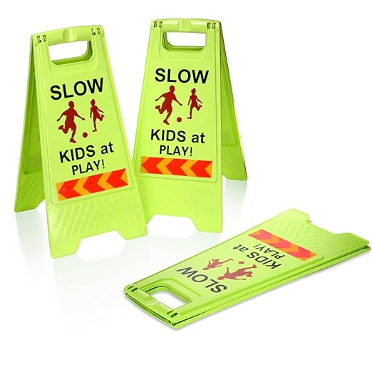 3 Pack Slow Kids at Play Sign, Children Playing Sign - Image 5