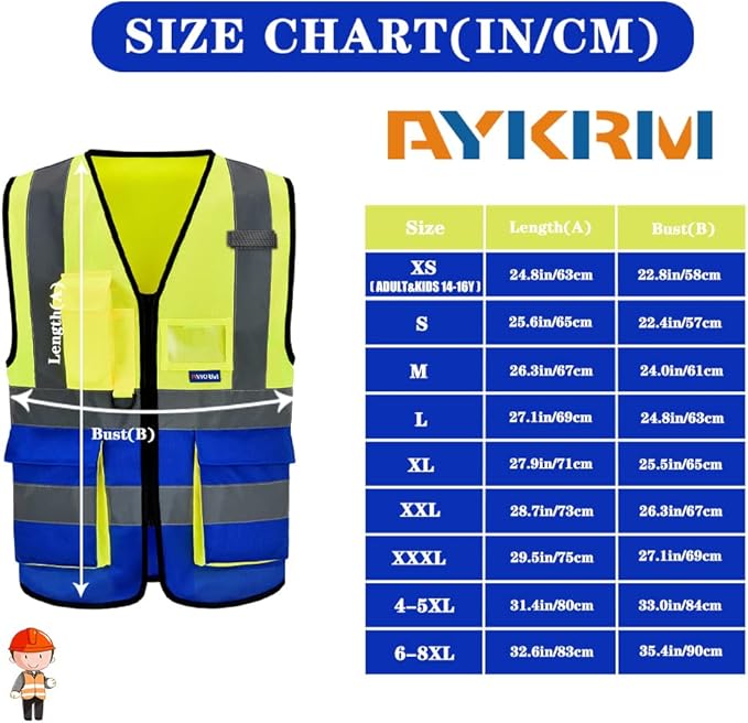 A-SAFETY High Visibility Reflective Safety Vest Customize Logo - Image 2