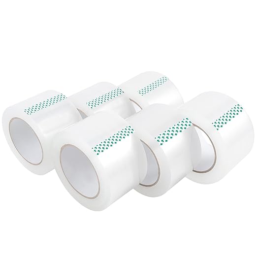 Lichamp Heavy Duty Packing Tape 6 Rolls, Wide Packaging, 3 in. x 90 Yd. by Lichamp