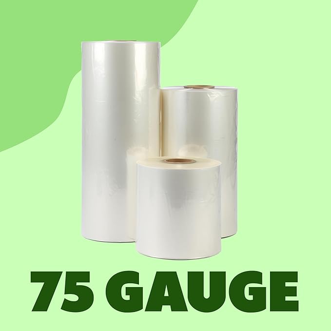 The Boxery Shrink Wrap Film 14" x 42000” Heat Wrap POF Centerfold - Image 2