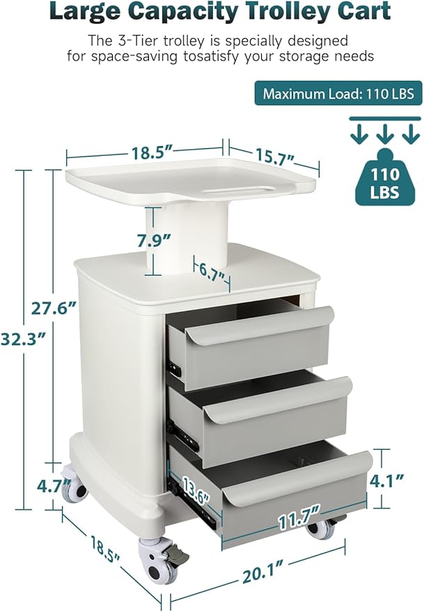 Mobile Trolley Cart for Portable Ultrasound Imaging Scanner Vehicle Trolley - Image 2