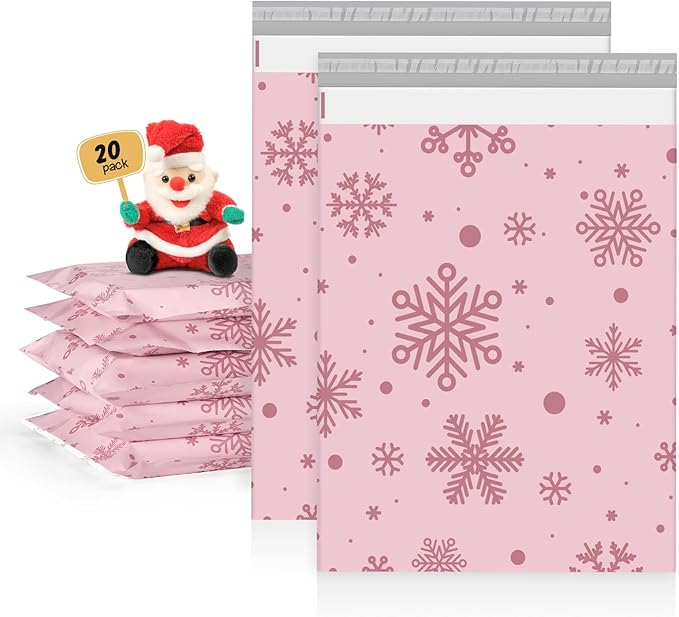 Metronic Christmas Poly Mailers 14.5x19" 50pcs Shipping Bags by METRONIC