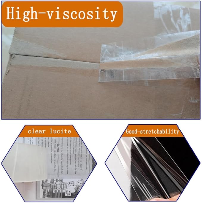 Clear Packing Tape with Dispenser – 6 Rolls, Heavy Duty Packaging Tape - Image 9
