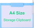 1 PCS A4 Size Clipboards, Plastic Clipboard, 8.5x11 Clipboard by SFLHHDM