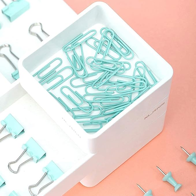 Paper Clips and Binder Clips Set, Metal Assorted Sized Binders - Image 5