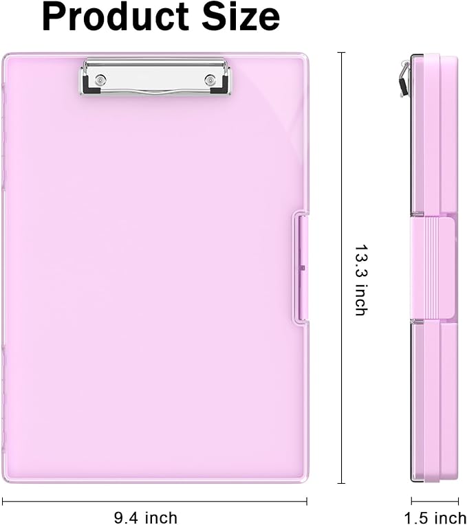 Rimilak Plastic Clipboard with Storage, Side Opening with 2 Compartment - Image 2