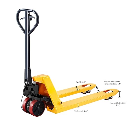 Tory Carrier Pallet Jack Hand Pallet Truck 48" Lx27 W 5500lbs Capacity - Image 2
