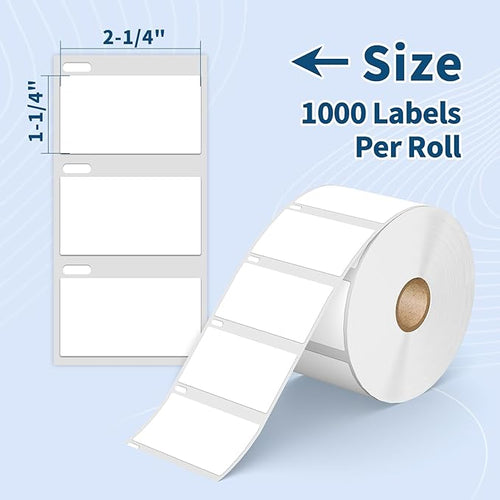 12 Rolls 12000 Labels 2-1/4" x 1-1/4" Direct Thermal Labels Compatible DYMO - Image 2