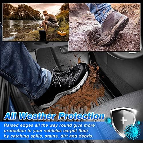 Cartist Custom Fit for Floor Mats Hyundai Santa Fe 2021 2022 2023 (Non-Hybrid) 1st & 2nd Row All Weather Floor Liner Carpet Protection TPE Odorless - Image 3