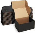 Shipping Boxes 6x4x3 inches Black Small Mailing Boxes 25 Pack Cardboard by POEVER