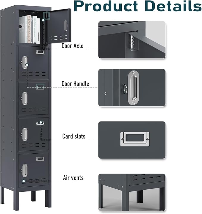 Metal Lockers - 66" Height Steel Lockers - Image 3