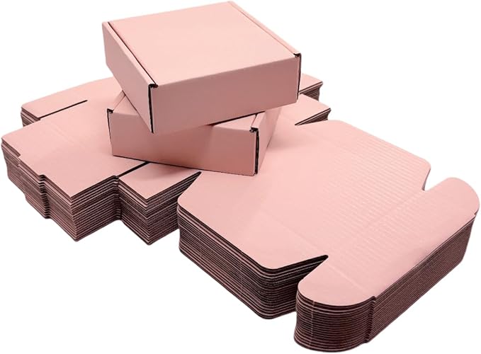 15 Pcs 6 x 6 x 2 inches Corrugated Cardboard Gift Boxes Recyclable Shipping - Image 4