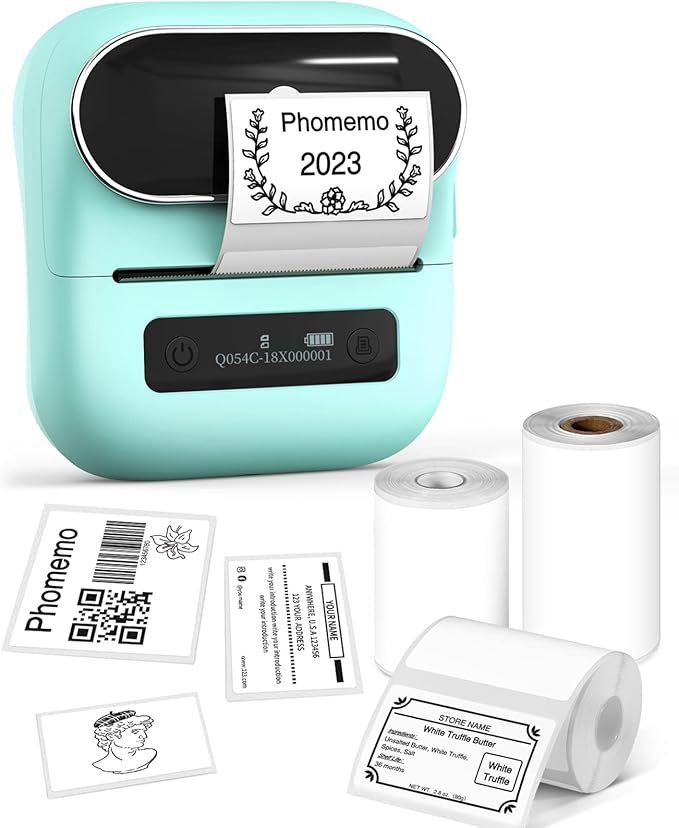 Phomemo Label Maker, M220 Thermal Label Printer, Portable Bluetooth Wireless by Phomemo