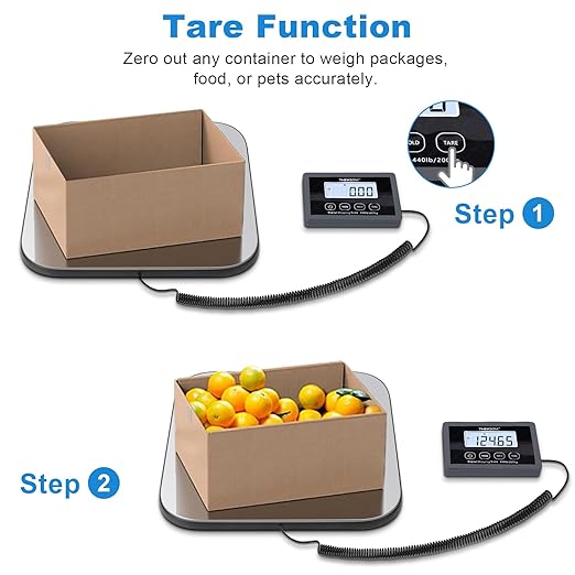 THINKSCALE Shipping Scale, 440lb/1oz Digital Postal Postage Scale - Image 5