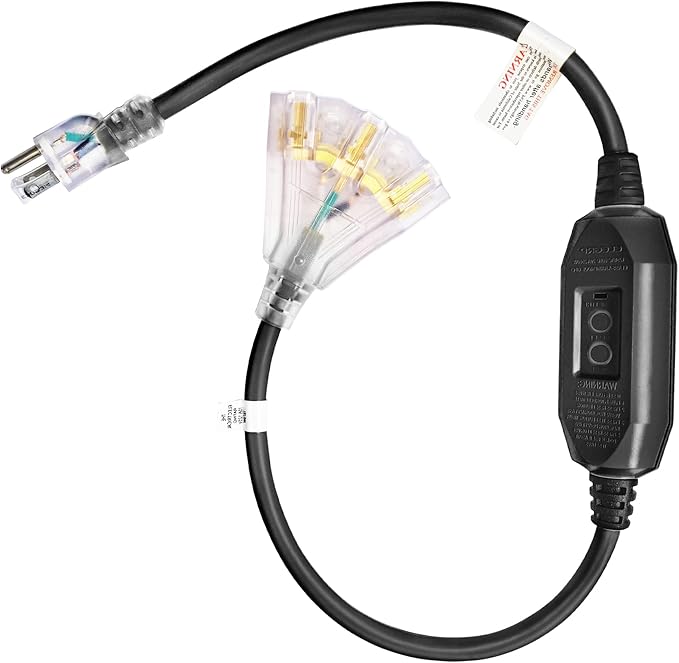 3 FT Lighted GFCI Extension Cord by HONDERSON
