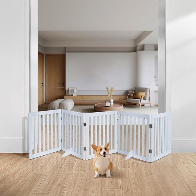 unipaws 24”H Free Standing Pet Gate - Image 2