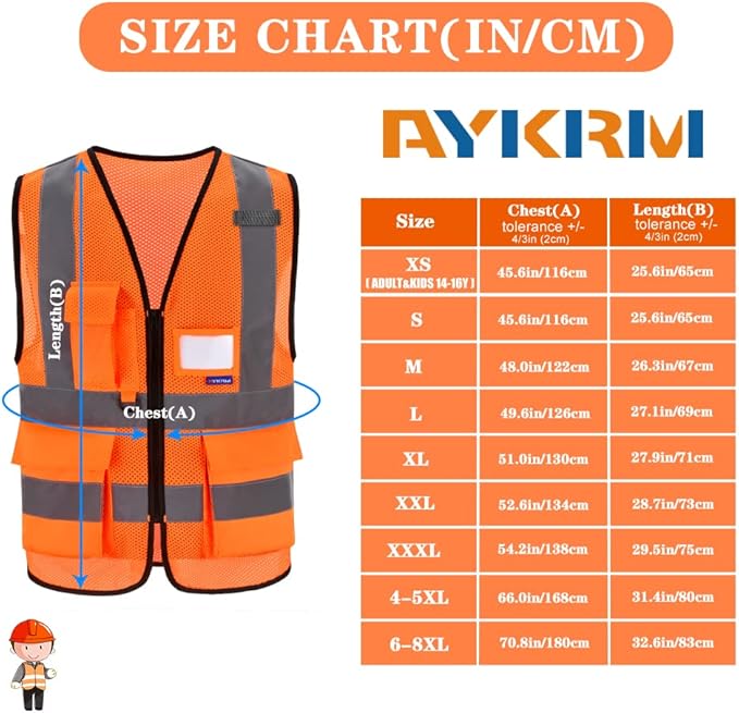 A-SAFETY High Visibility Mesh Safety Reflective Vest - Image 2