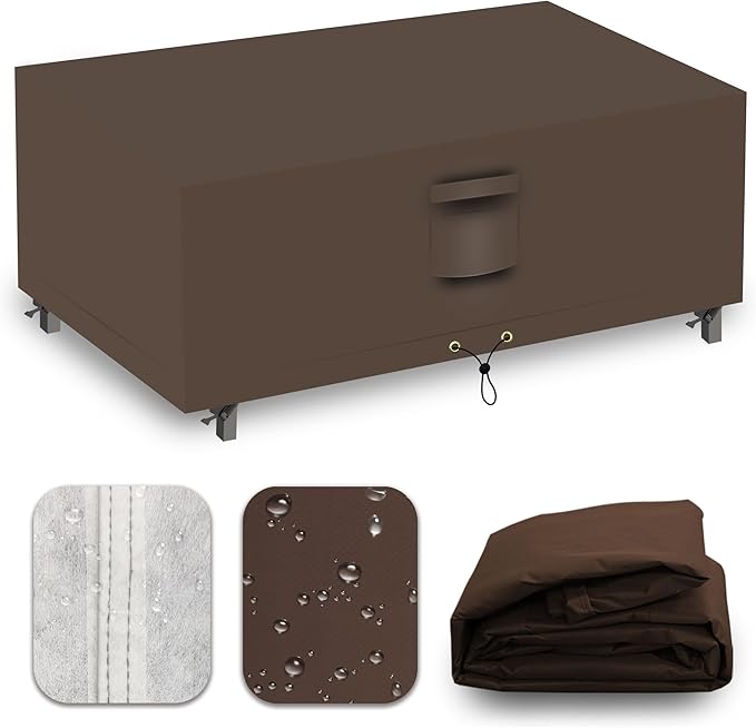 Heavy Duty Patio Furniture Covers Waterproof, 600D Outdoor Furniture Cover by CNCZMH