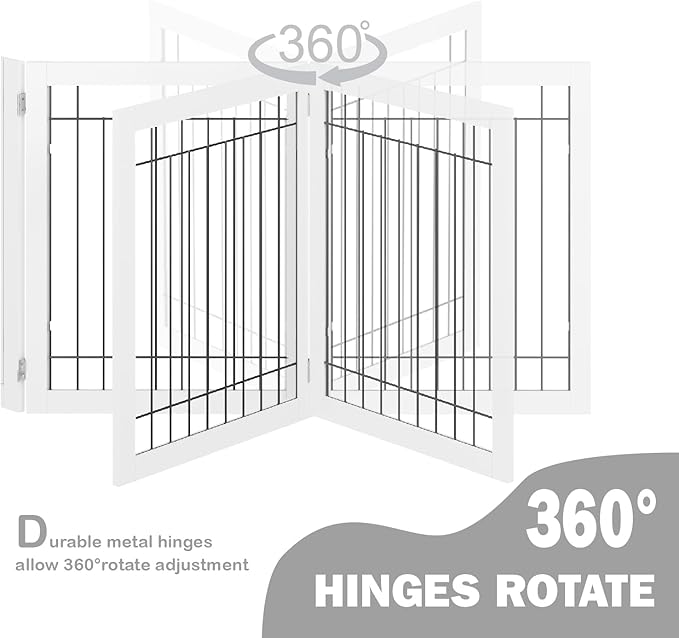 SPIRICH 96-inch Extra Wide 30-inches Tall Dog Gate - Image 8