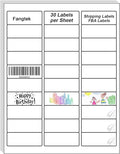 Address Labels 750 Sticker Paper by Fangtek
