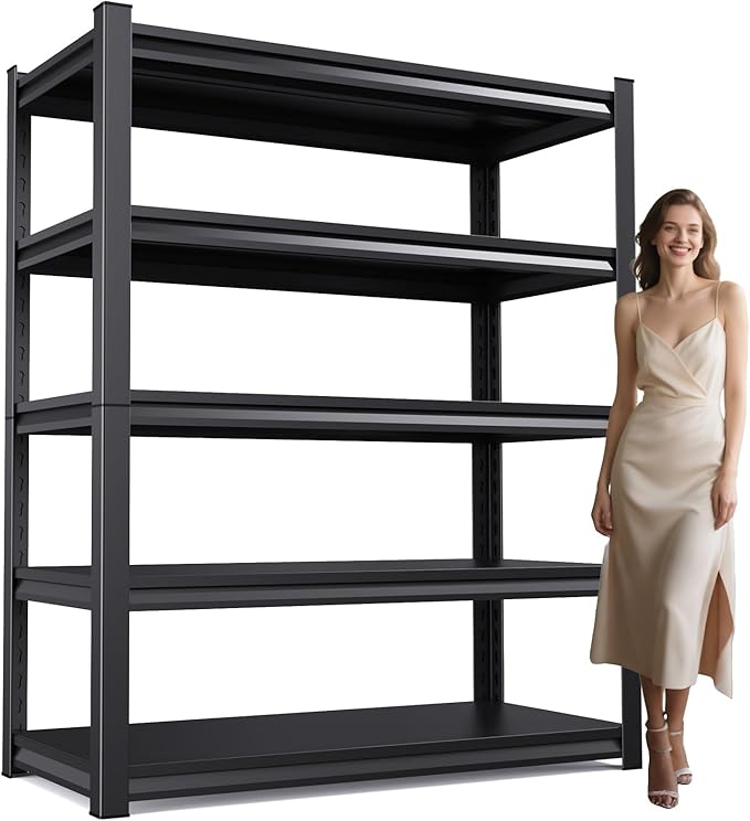 72 "H / 46" W Garage Shelving Heavy Duty Storage Shelves Adjustable Garage by AOJUFEO