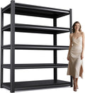 72" H Garage Shelving Heavy Duty Storage Shelves Adjustable Garage Shelves 5 by AOJUFEO
