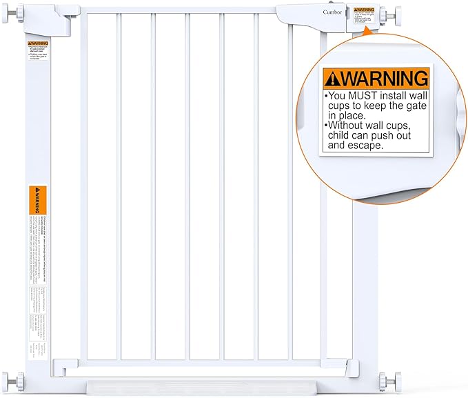 Cumbor 29.7-46" Baby Gate for Stairs, Toddler Safety Essentials for The House - Image 9