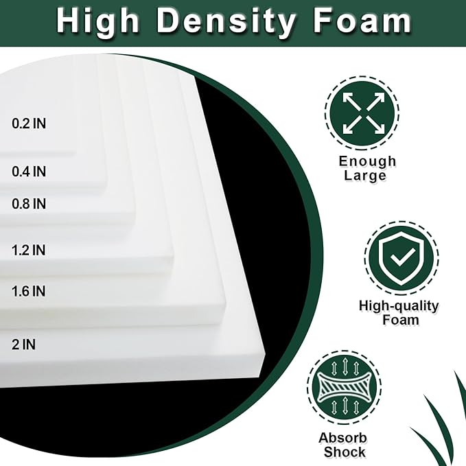 2PCS 59x79x0.2 Inches High Density Craft Foam Sheets, Suitable - Image 3