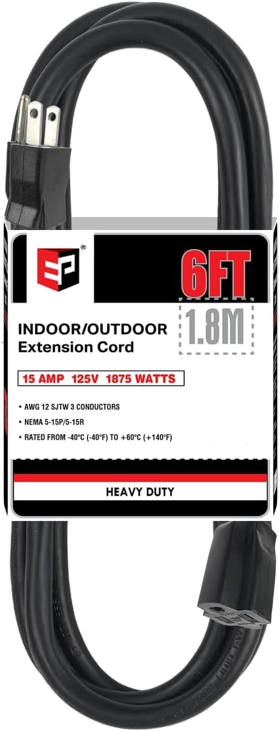 EP 6 Ft Outdoor Extension Cord by ENERGYPRO