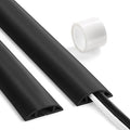 Floor Cable Cover 3ft Black, LZEOY Cord Covers by LZEOY