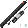 KF 10 Outlet Heavy Duty Power Strip, 2100J Surge Protector by KF