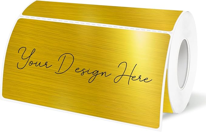 2x4 Inch Holographic Thermal Labels, Self-Adhesive Glitter Thermals Printer by Unknown