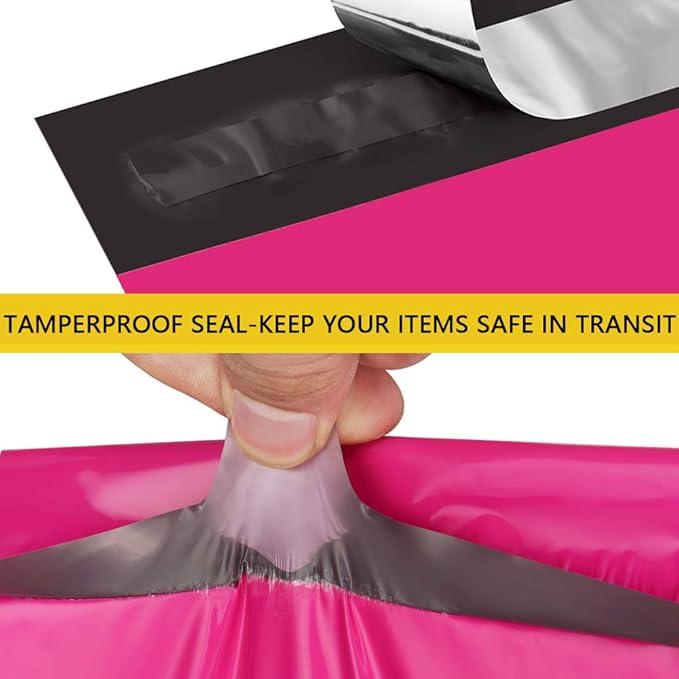 UCGOU Poly Mailers 24x24 Inch Hot Pink 50 Pack Extra Large Shipping Bags Strong - Image 4
