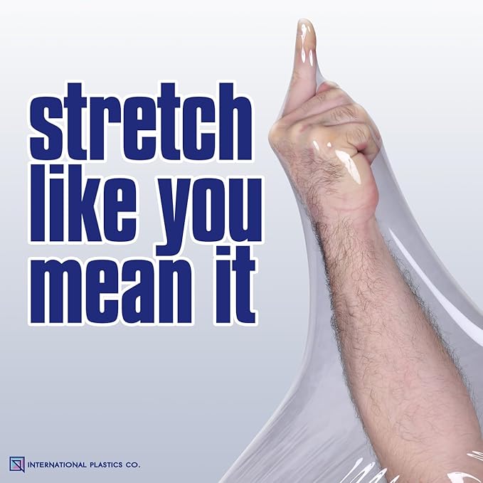 International Plastics Co. 18" Black 70 Gauge Plastic Stretch Film/Wrap 1500ft - Image 3