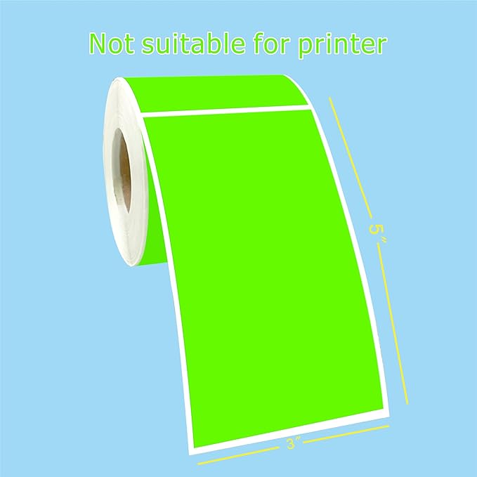 PARLAIM 3 X 5 Inch Rectangle Adhesive Color Coding Stickers, Square Inventory - Image 2