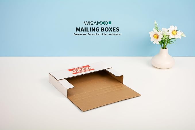 9x6x1.3 inch Shipping Boxes, Easy-Fold Multi-Depth DVD Mailer Box - Image 8