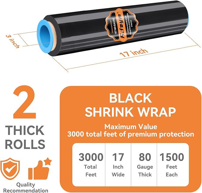 ​ADAYM 17.5" x 1500' Stretch/Shrink Wrap Roll - Image 2