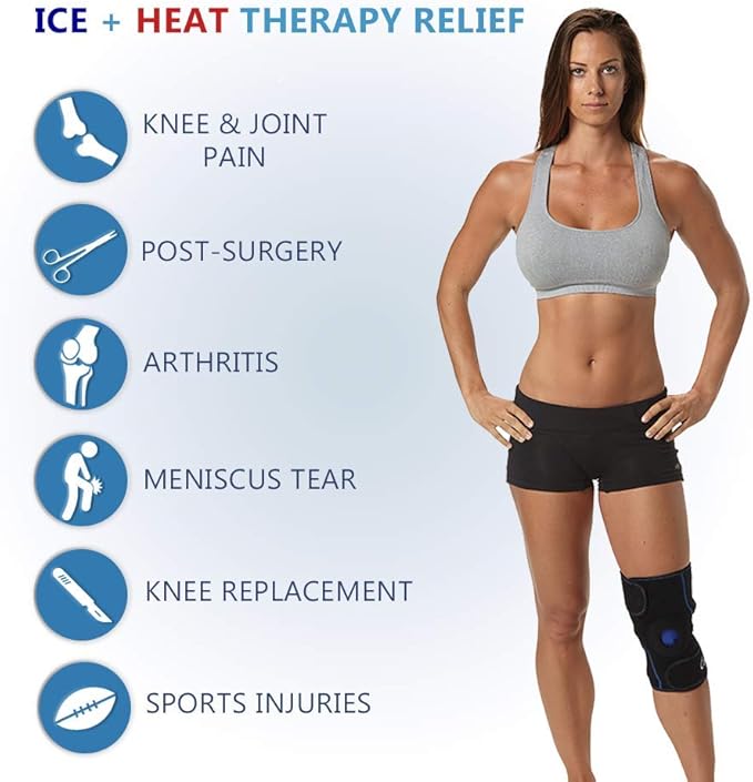 ComfiLife Knee Ice Pack with Wrap Reusable Hot & Cold Therapy Gel Pack - Image 3