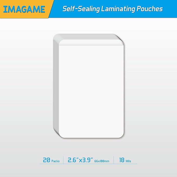 Self-Sealing Laminating Pouches, 2.6" x 3.9" - Image 2